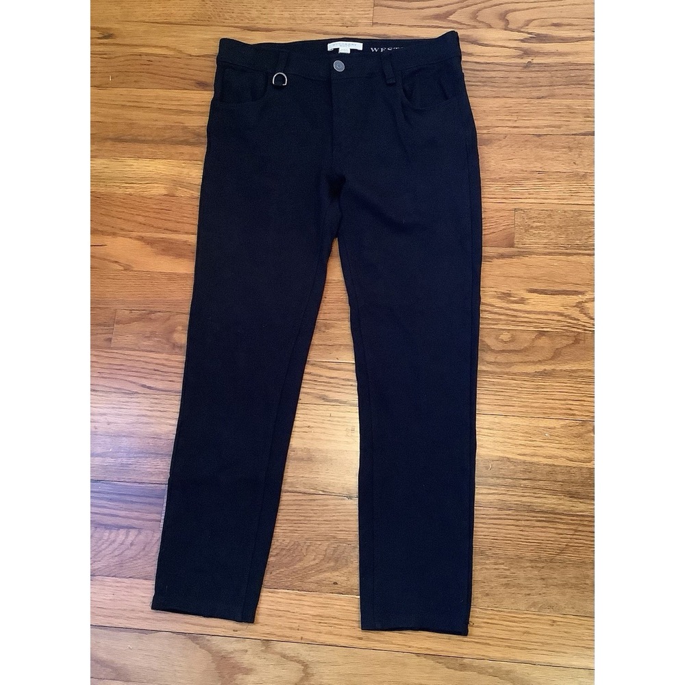 Burberry Brit Westbourne Skinny Ankle Womens Pants Size M Black Stretch Desinger